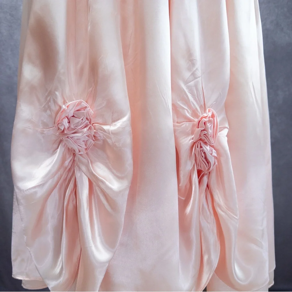 Vintage Gunne Sax 1970s Dress by Jessica Mcclintock, waist ~25” - Picture 10 of 12